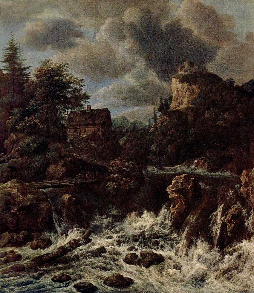 Waterfall by Ruisdael